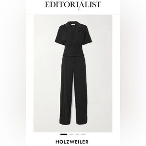 NWT Holtzweiler Black Jumpsuit with Tie Waist & Optional Bodice Size Small